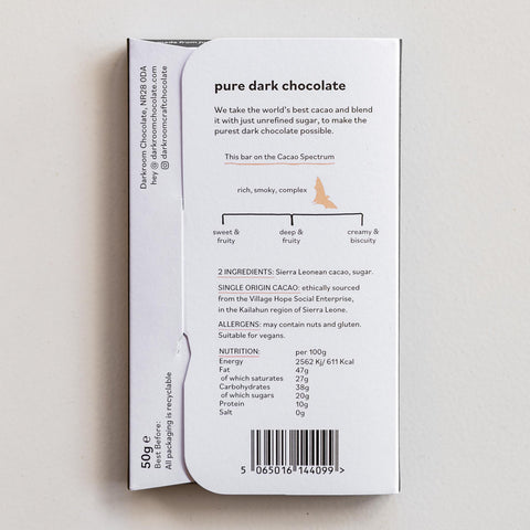 80% Sierra Leone Village Hope 50g Bar