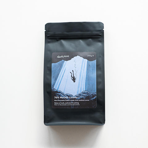 70% Mexico Lavado Drinking Chocolate Flakes 200g