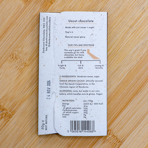 70% Honduras Apach 50g Bar