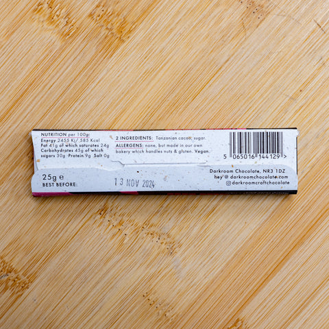 70% Tanzania Kokoa Kamili 25g Bar