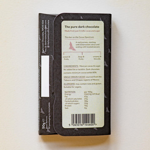 NEW 80% Pure Criollo 50g Bar